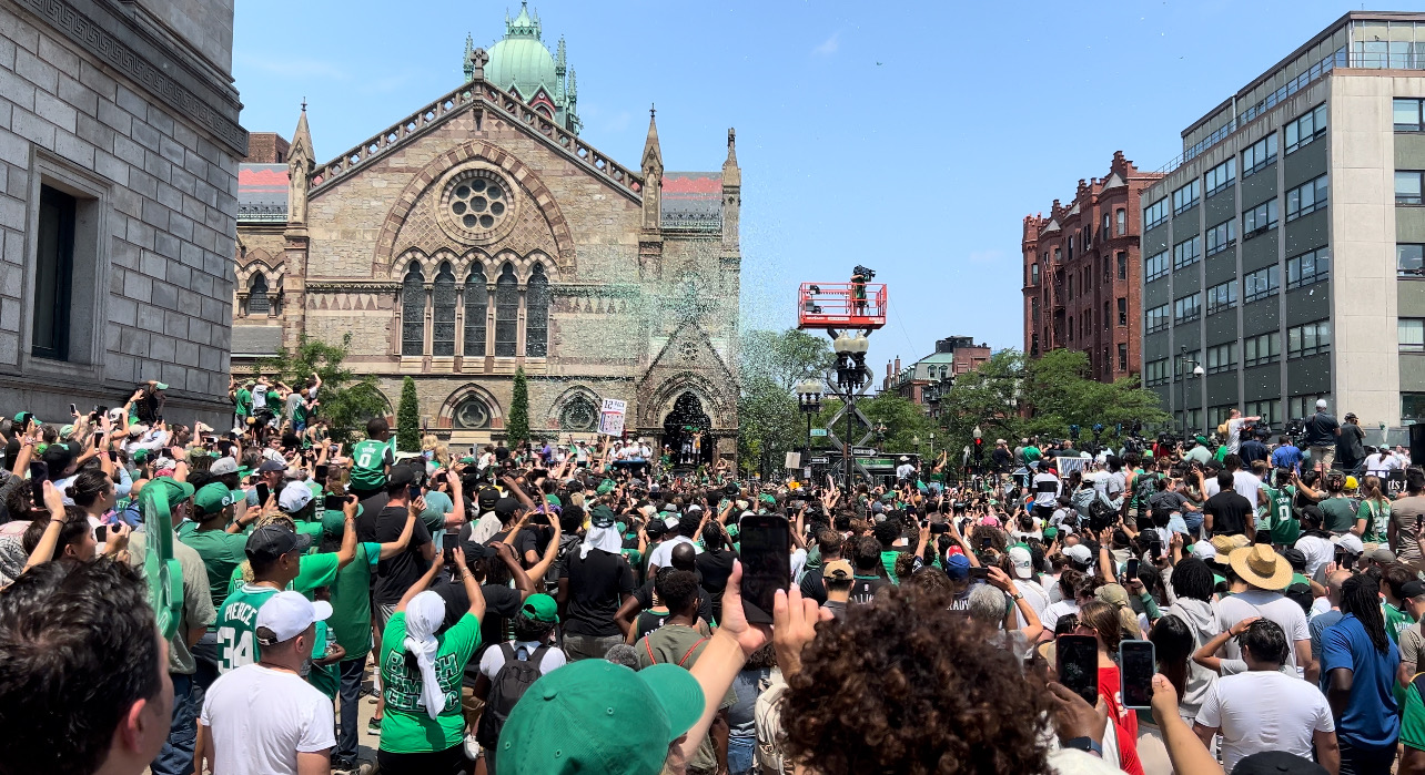 Sports celebration parade