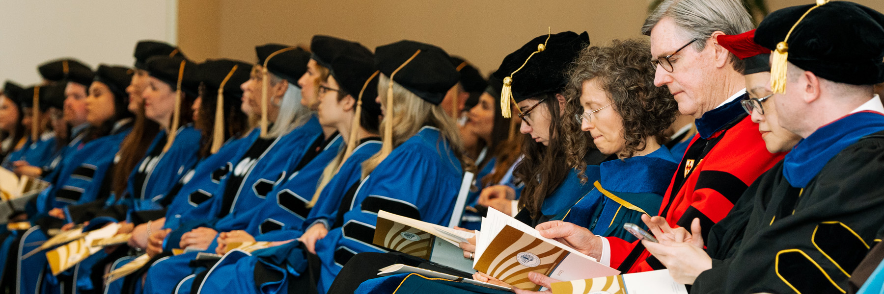 faculty at Commencement Doctoral Hooding ceremony