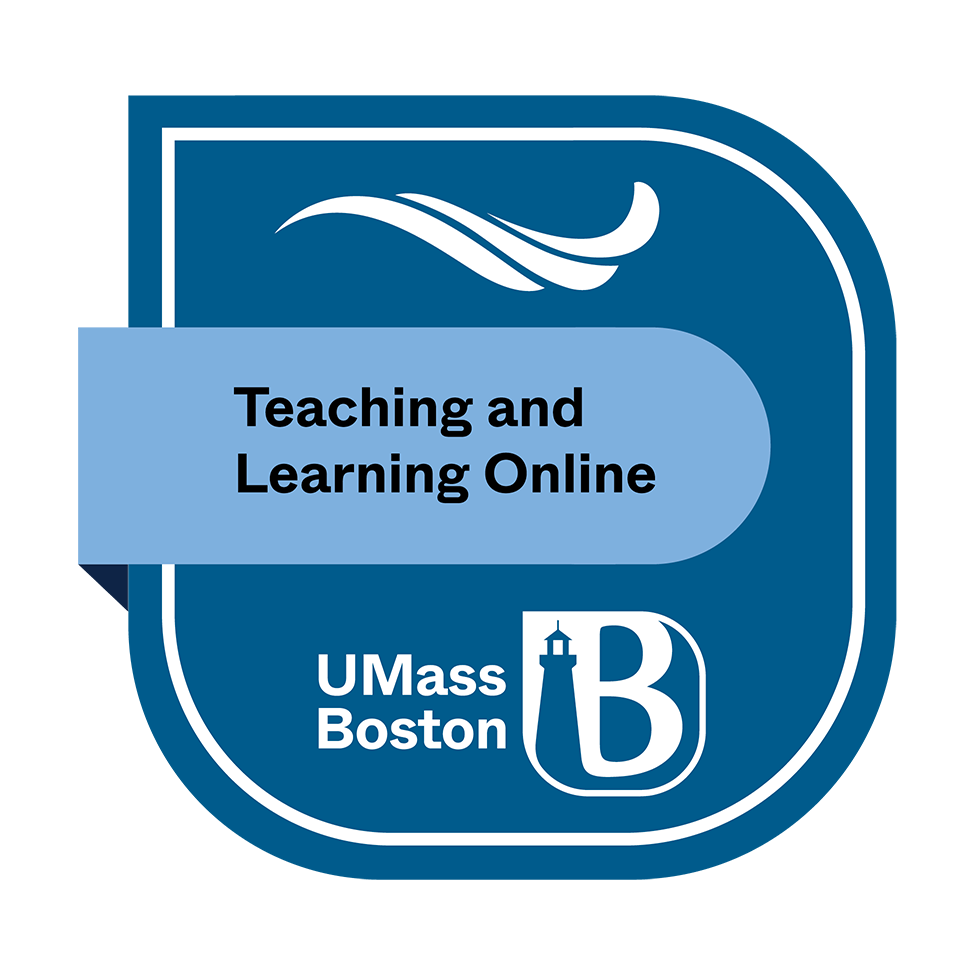 Badge issues for Teaching and Learning Online course