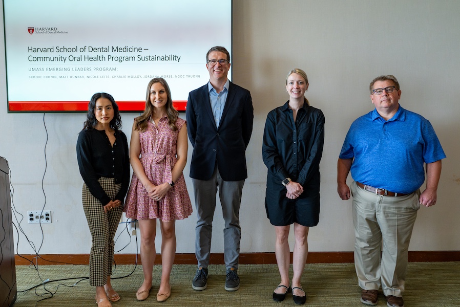 Strengthening Veteran Dental Care group in front of their presentation at ELP Showcase