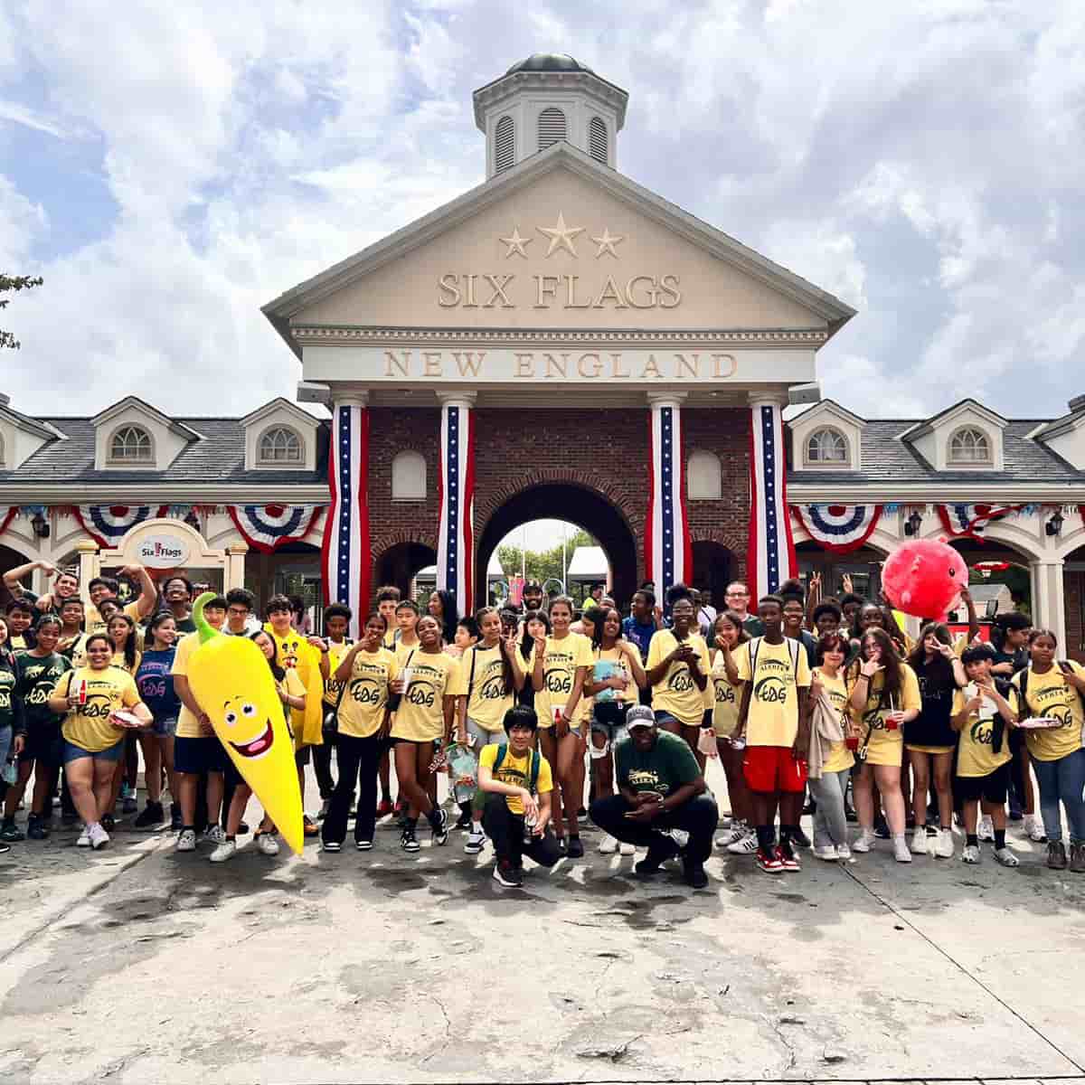 TAG students visit Six Flags in Agawam, MA